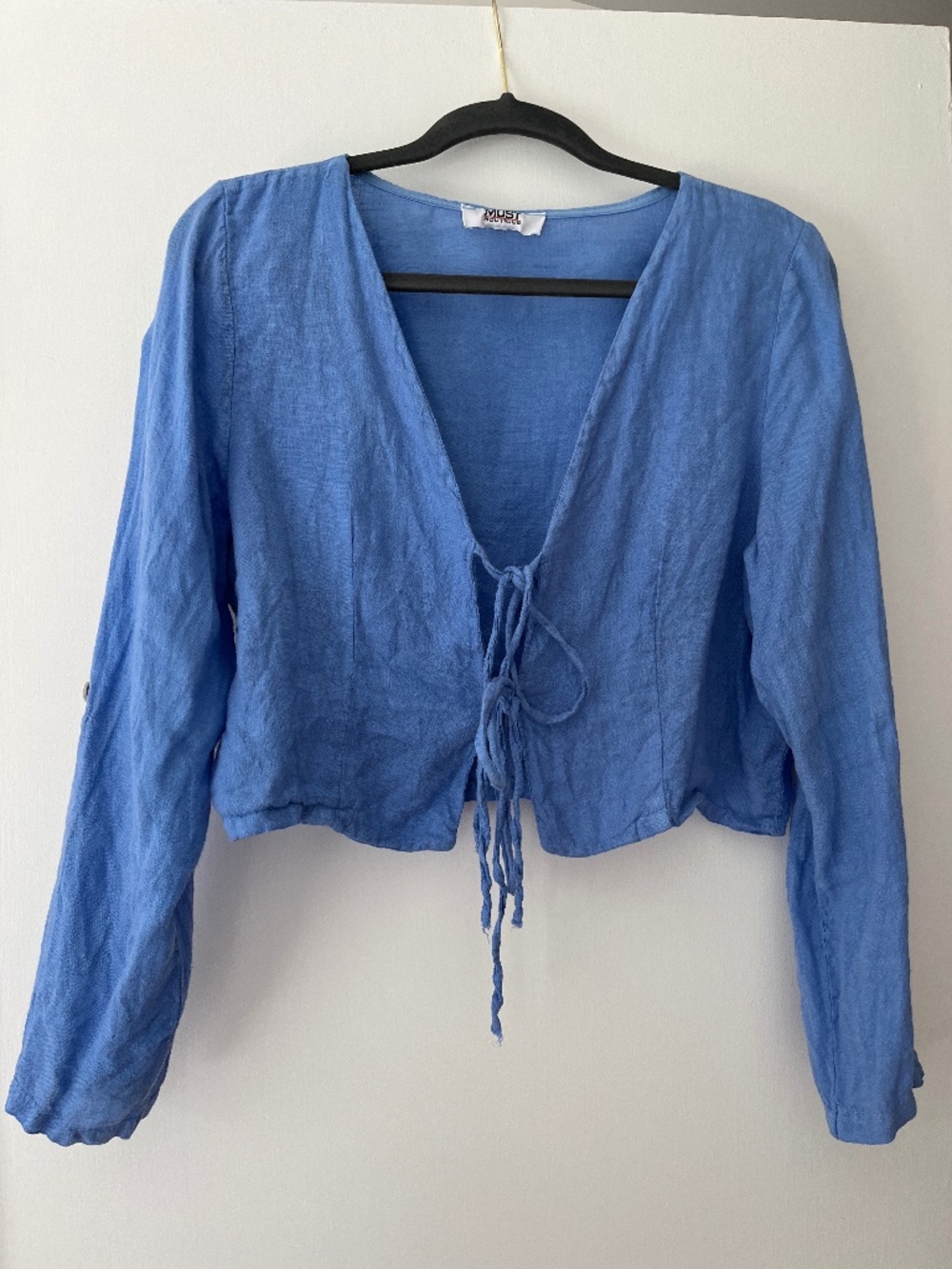 Cropped Linen Jacket